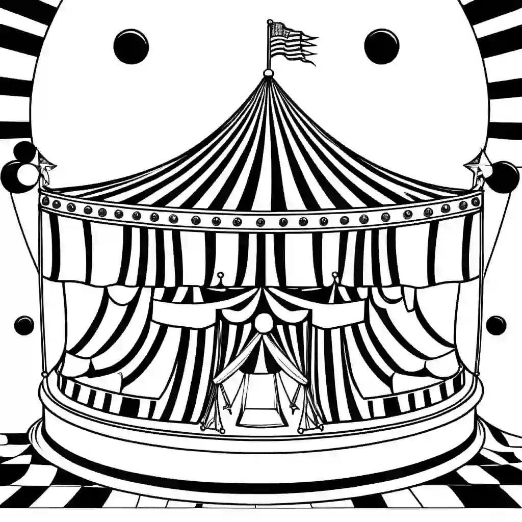 Circus Parade coloring pages